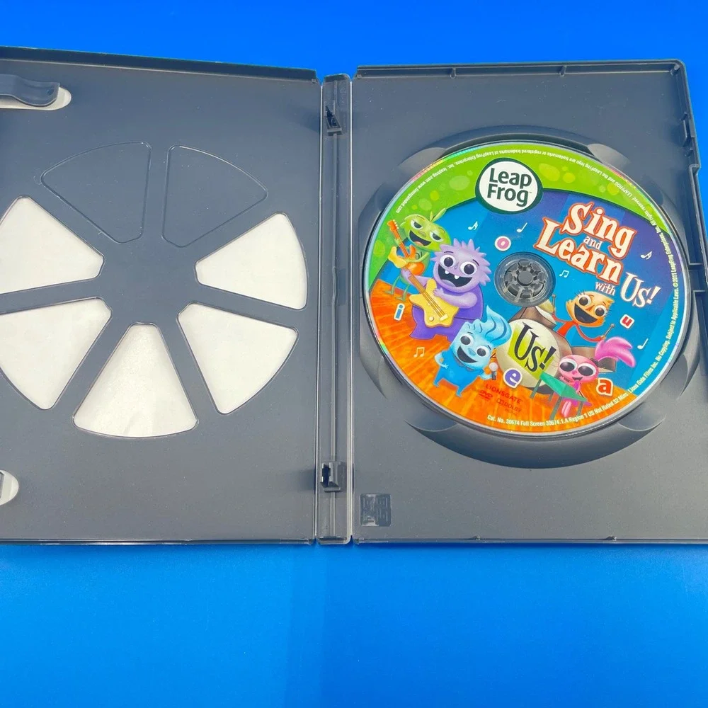 Leap Frog 4 DVD Lot Educational Math Phonics Shapes Home School Preschool Cases